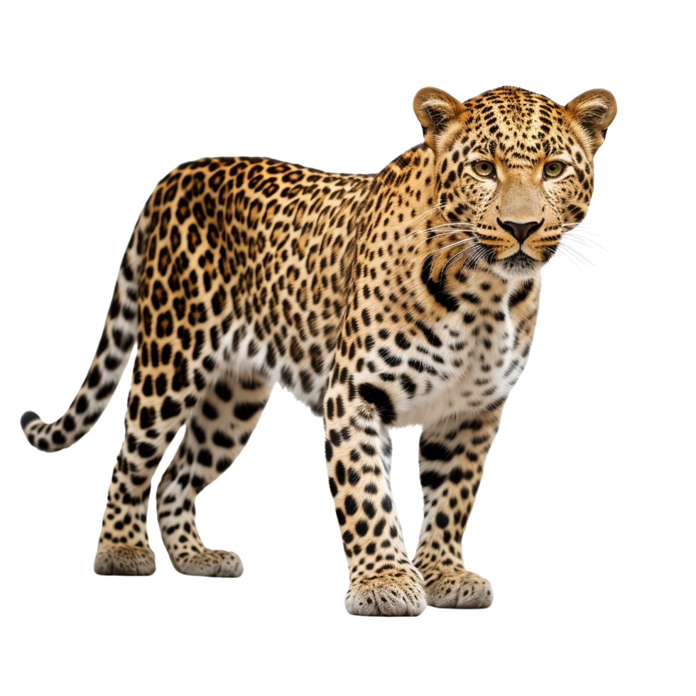 AI generated Leopard clip art png