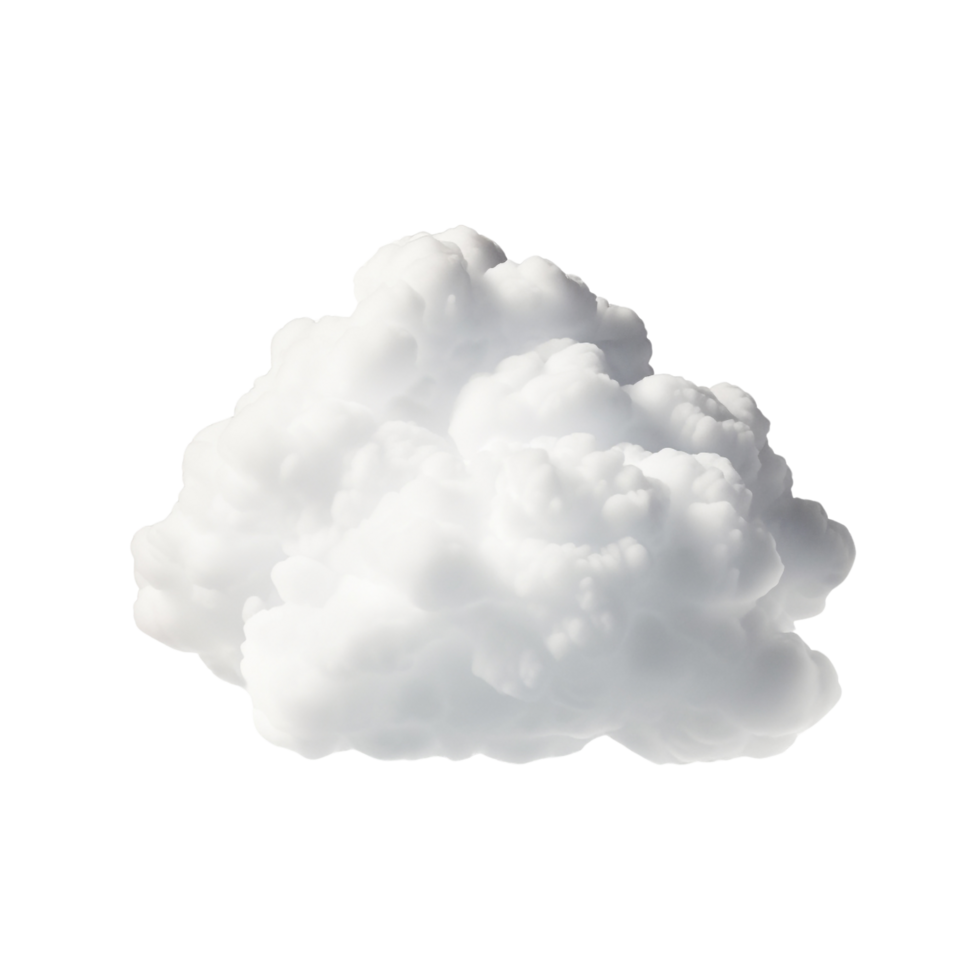 ai généré 3d nuage agrafe art png