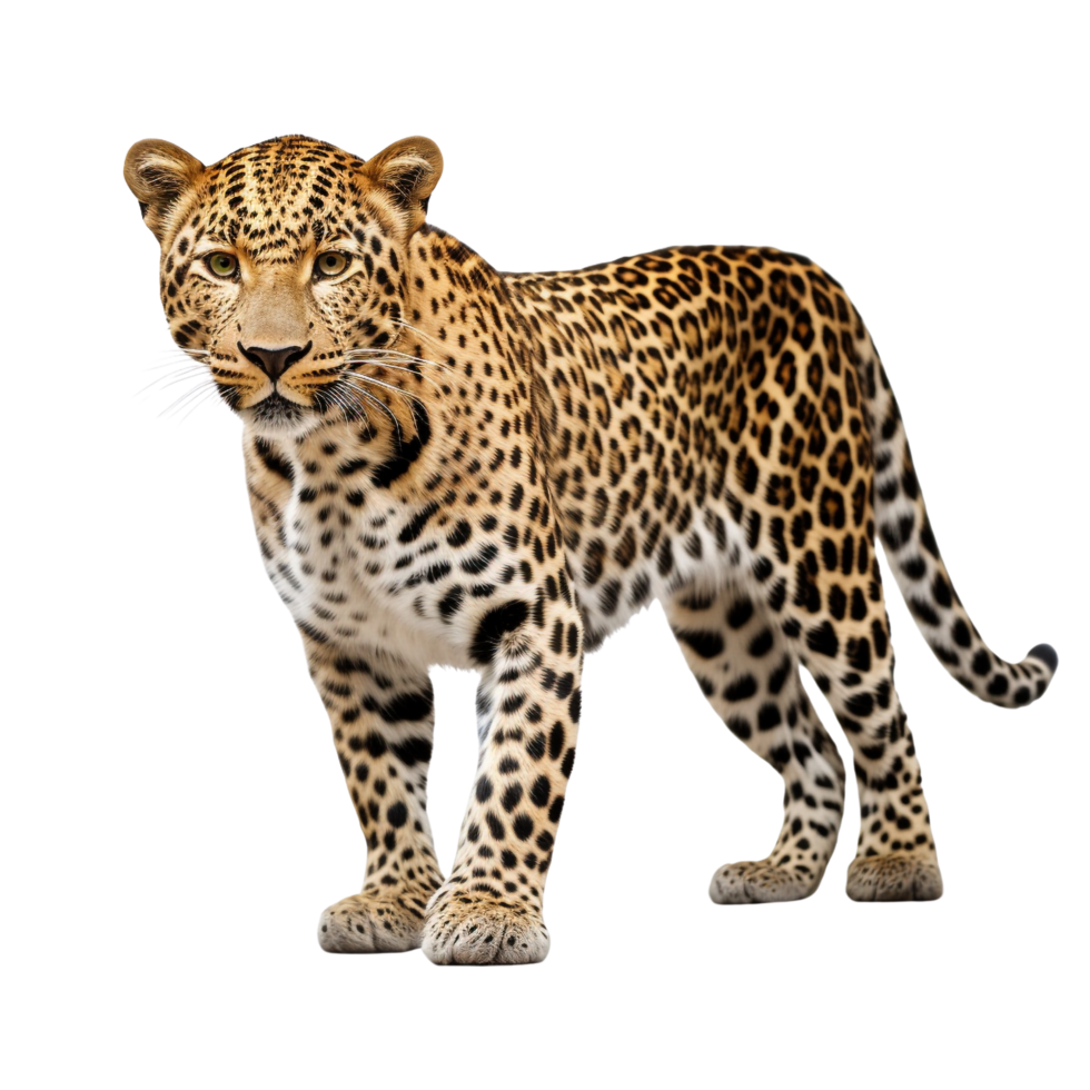 AI generated Leopard clip art png