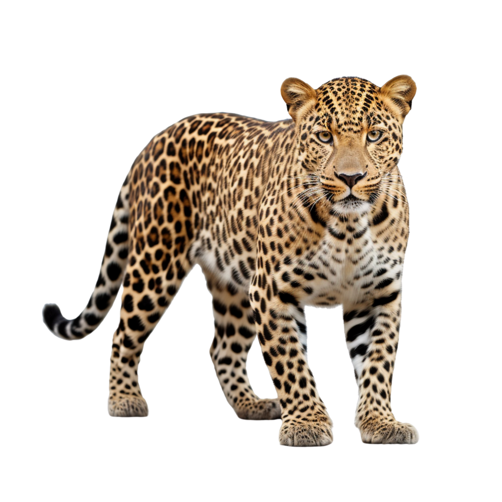 AI generated Leopard clip art png