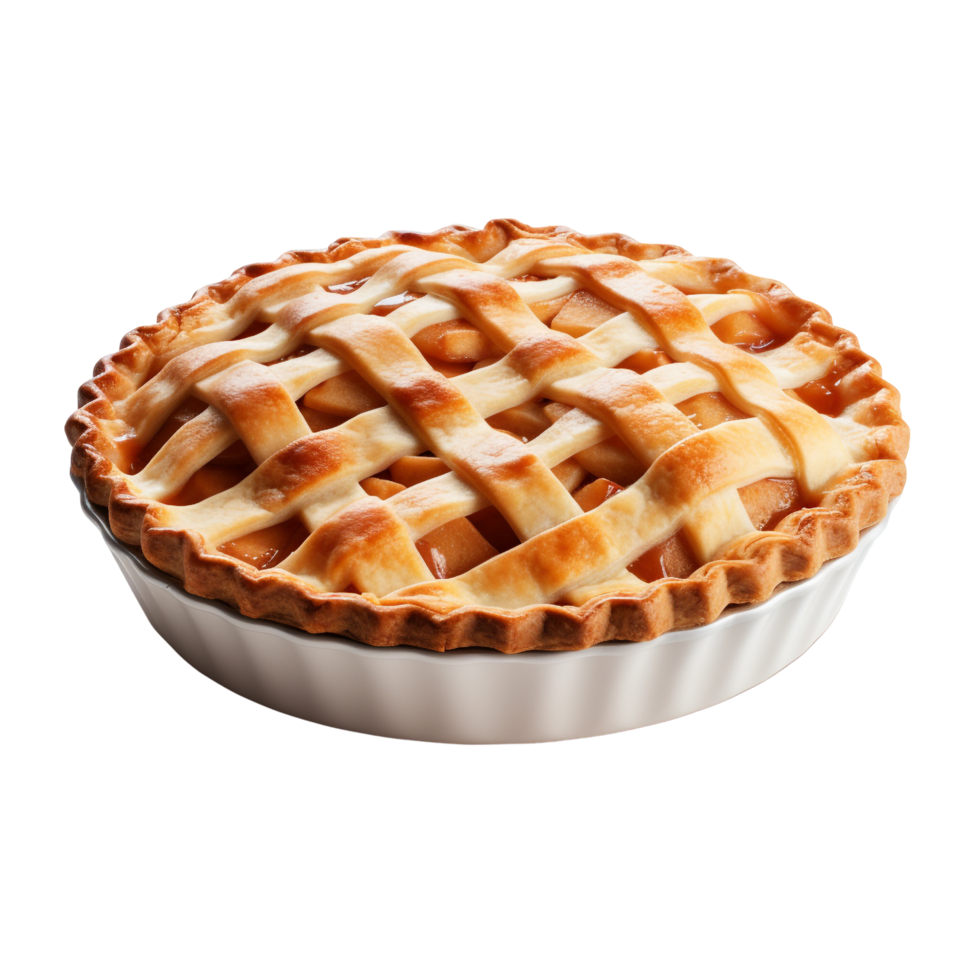 AI generated Apple pie clip art png
