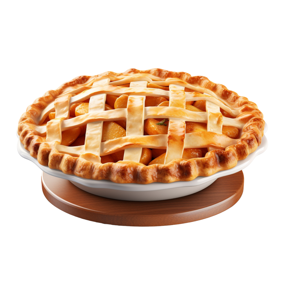AI generated Apple pie clip art png