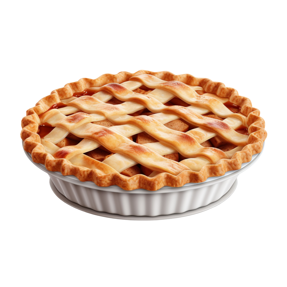 AI generated Apple pie clip art png