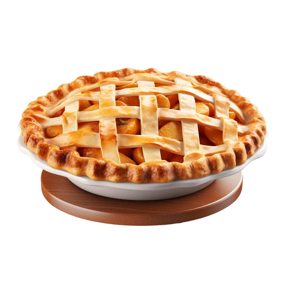 AI generated Apple pie clip art png