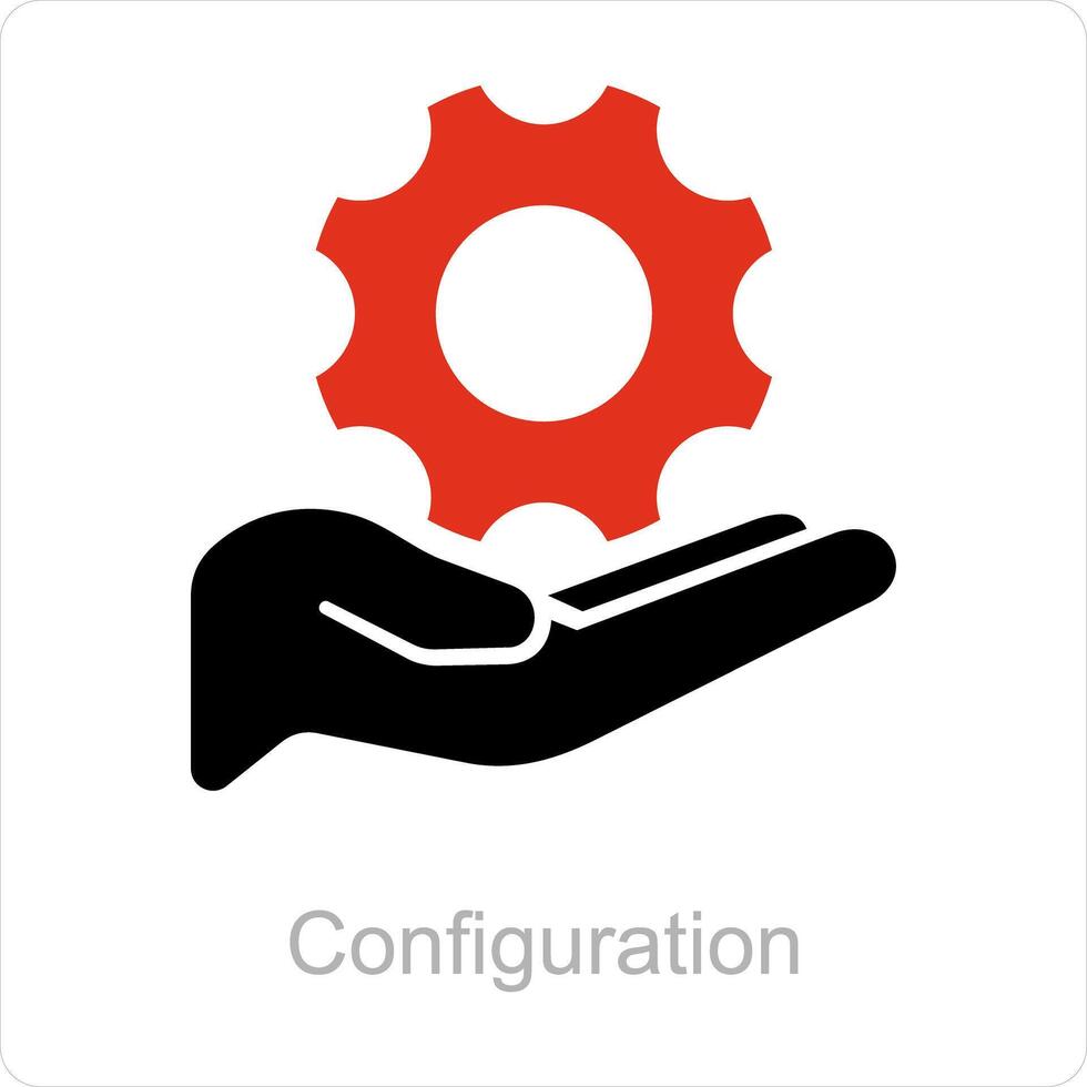 Configuration and gear icon concept vector