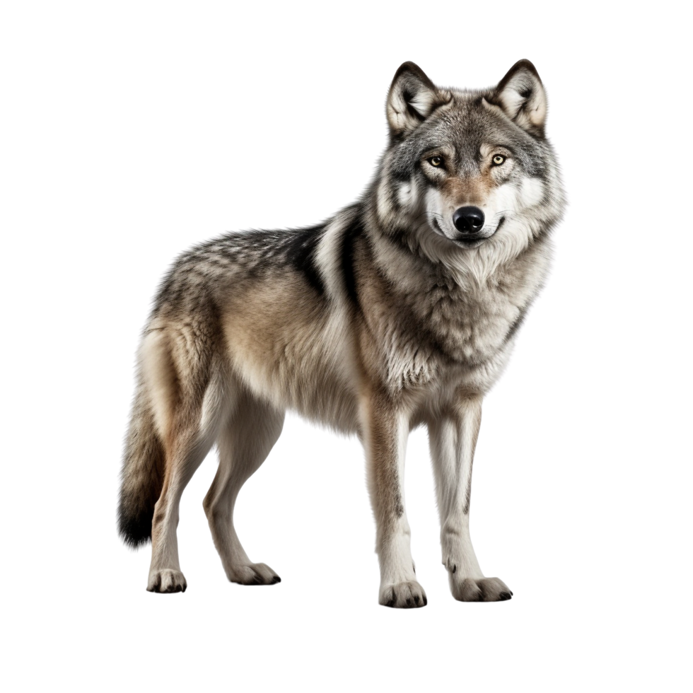 AI generated Wolf clip art png