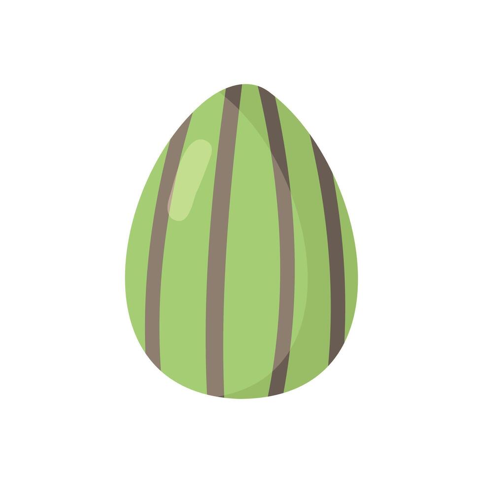 Easter egg in doodle style vector