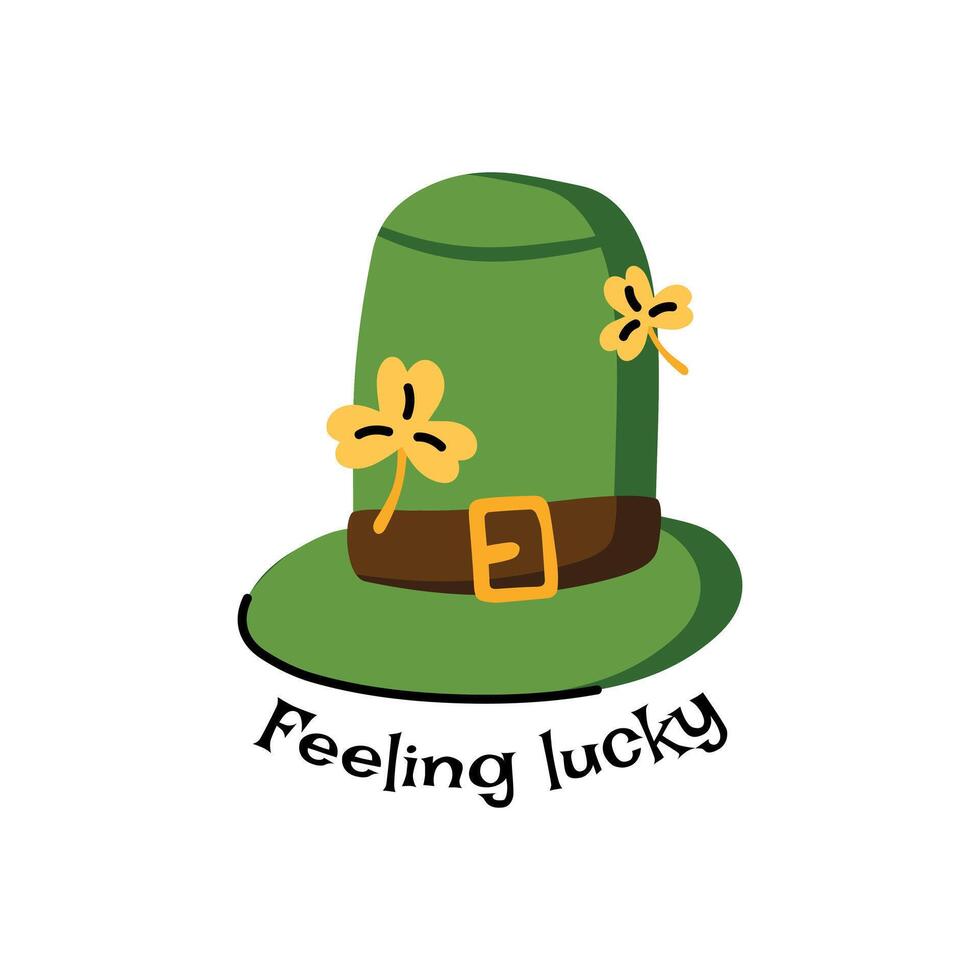 Lucky hat leprechaun for St. Patrick's Day vector