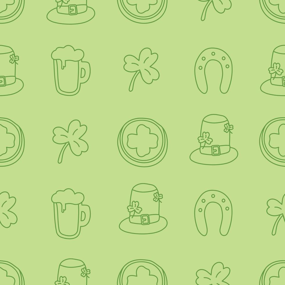 Happy St. Patrick's Day pattern vector