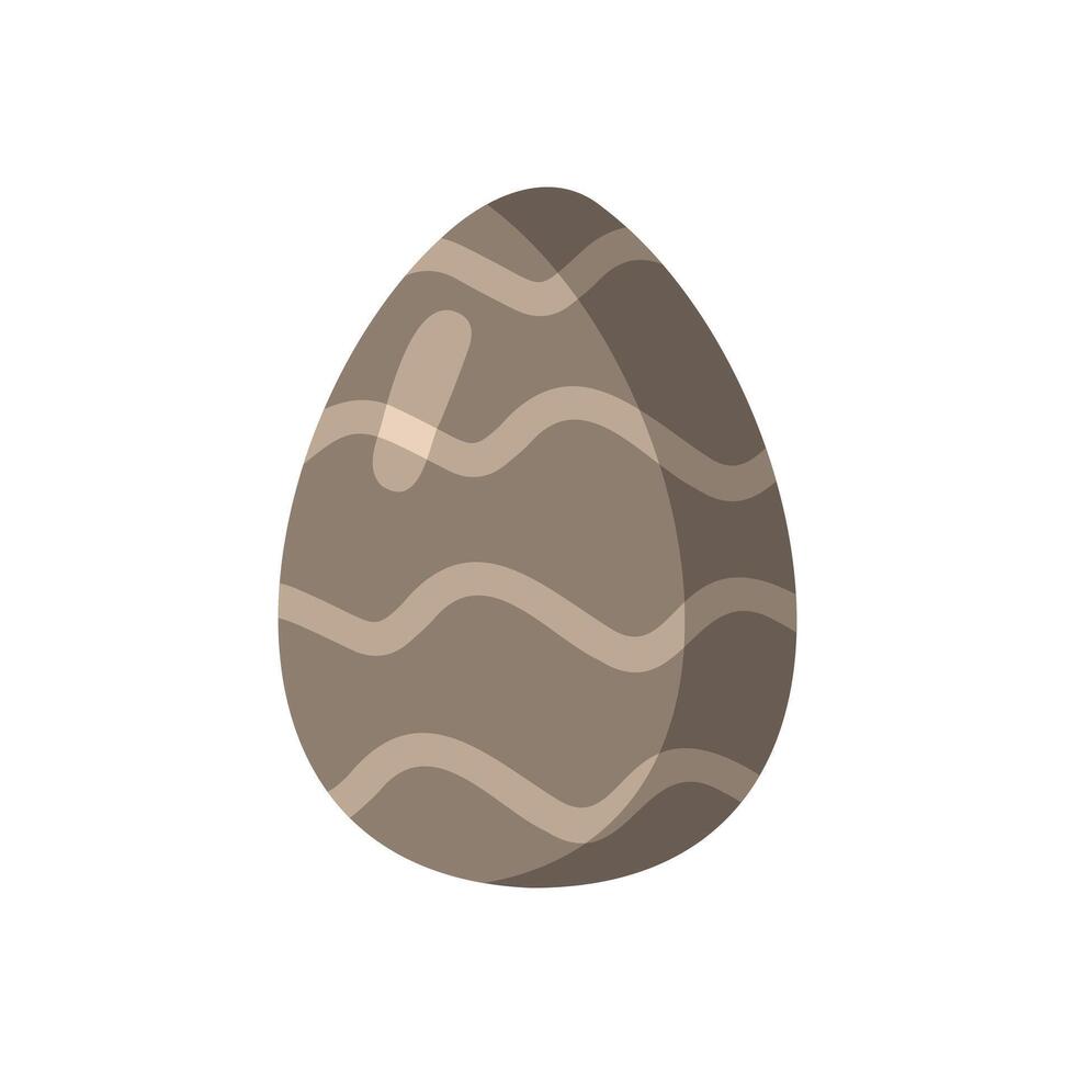 huevo de pascua en estilo garabato vector