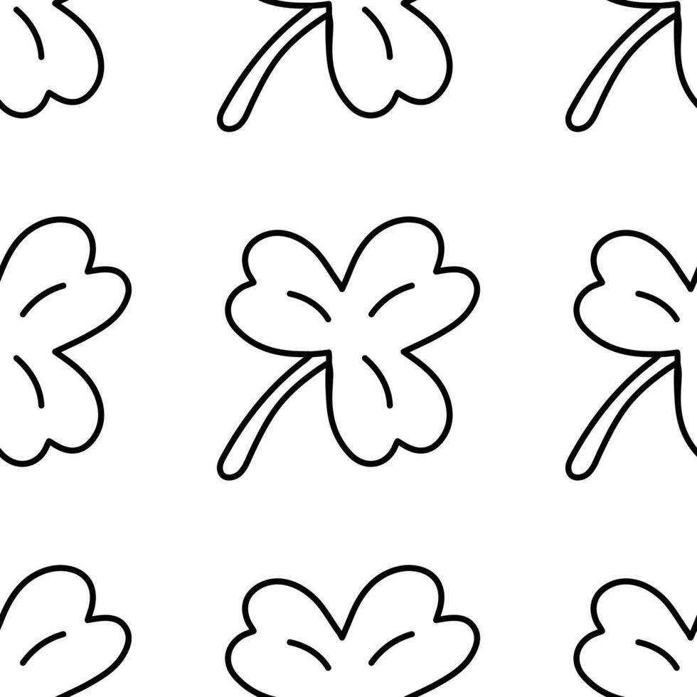 Shamrocks or St. Patrick's Day pattern vector