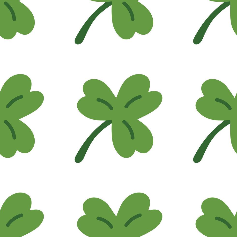 Shamrocks or St. Patrick's Day pattern vector