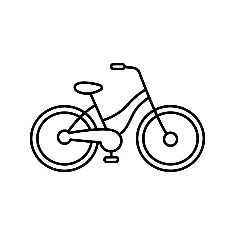 Bicycle vector illustration in doodle style.