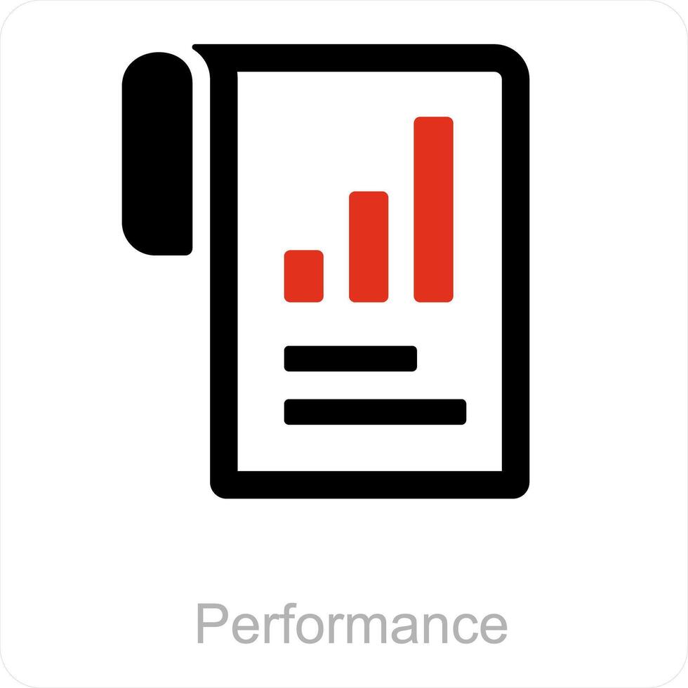 performance and seo icon concept vector