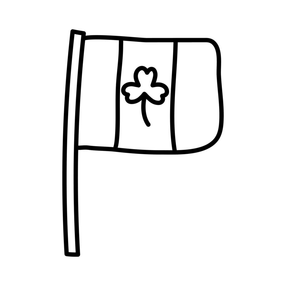 Flag at the St. Patrick's Day Festival vector