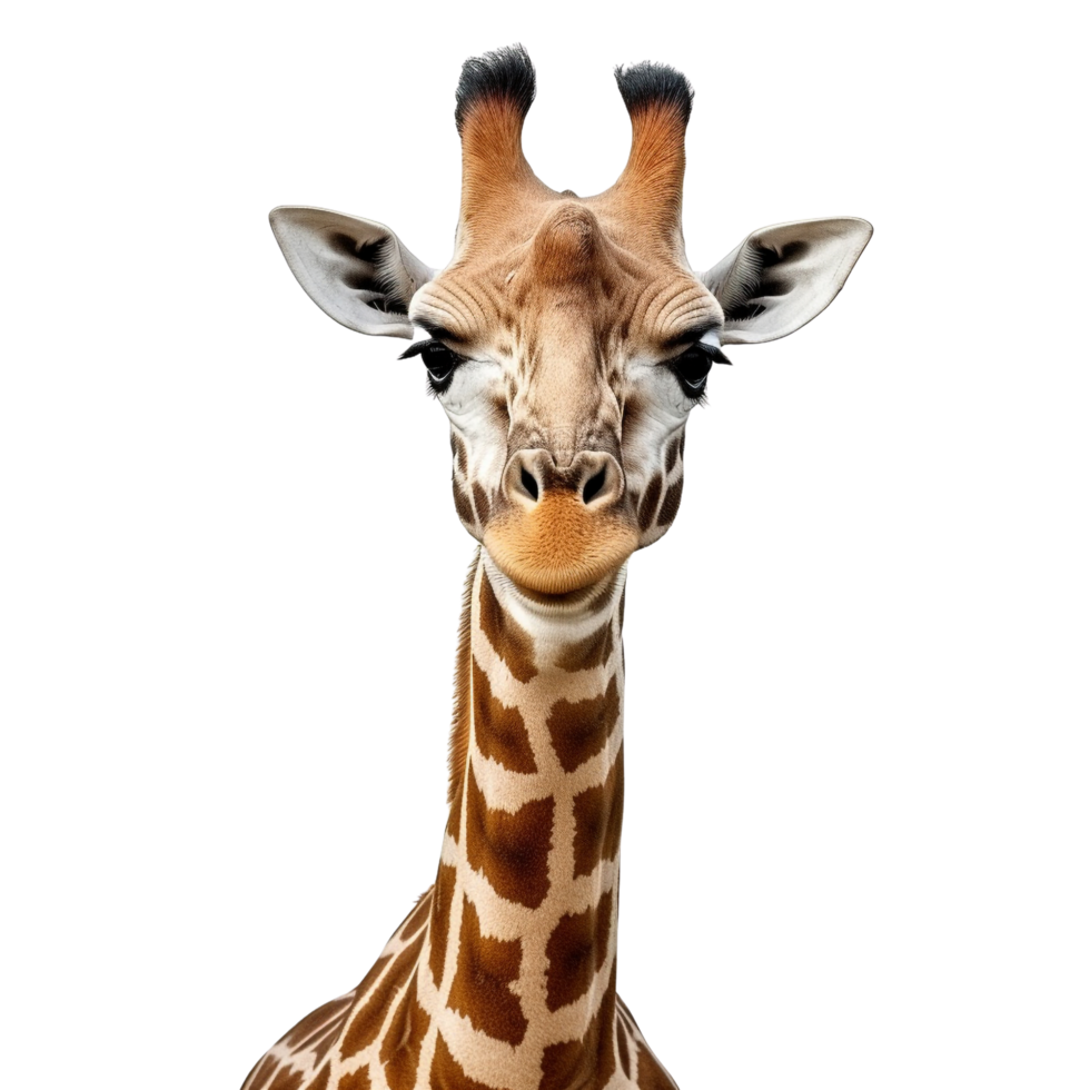 AI generated Close up giraffe clip art 40191835 PNG