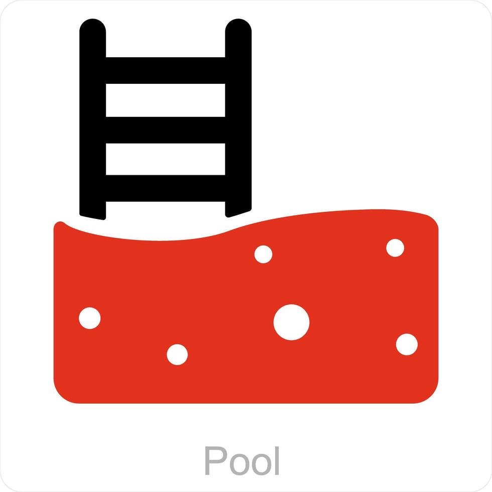 pool and swimming icon concept vector