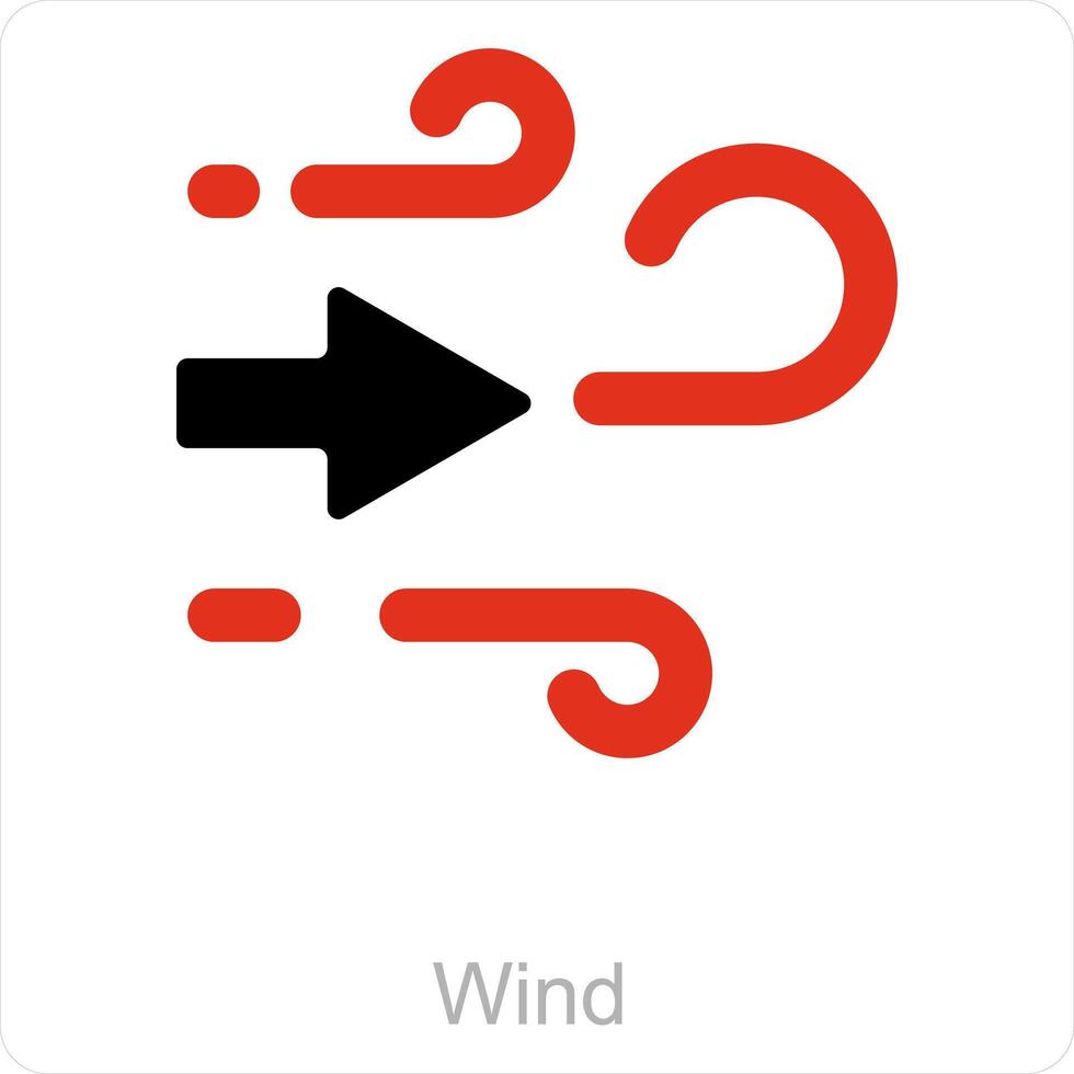 Wind and air icon concept vector