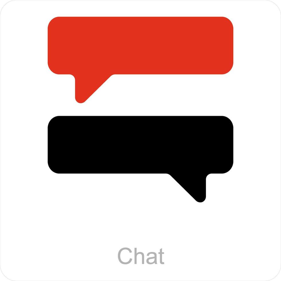 chat and mesage icon concept vector