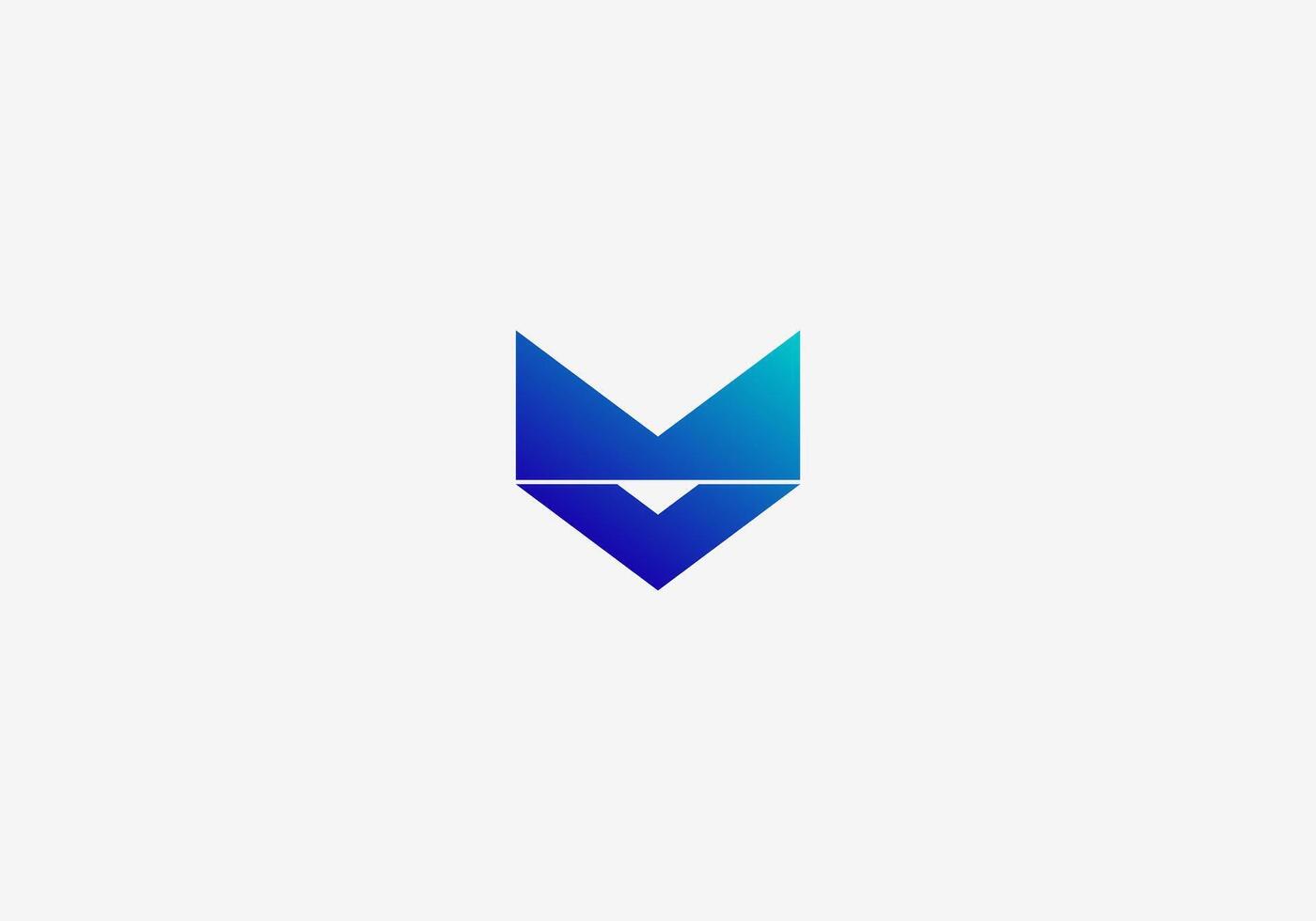 Logo Technology Letter M. Modern, Minimalist, Typography, Business, Technology . Editable color. vector