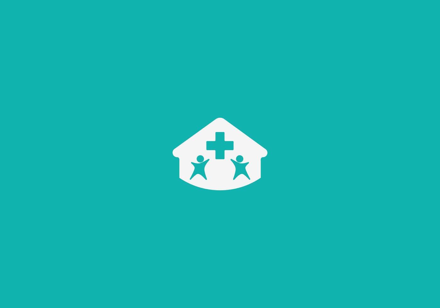 Logo Medical Clinic Kids. Modern, Minimalist, Typography, Business, Medical, Hospital, Technology. Editable color. vector