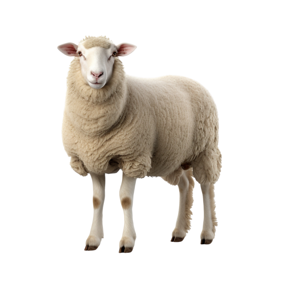 AI generated Sheep clip art png