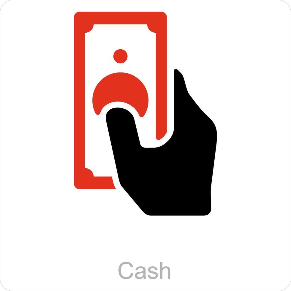 cash and money icon concept vector