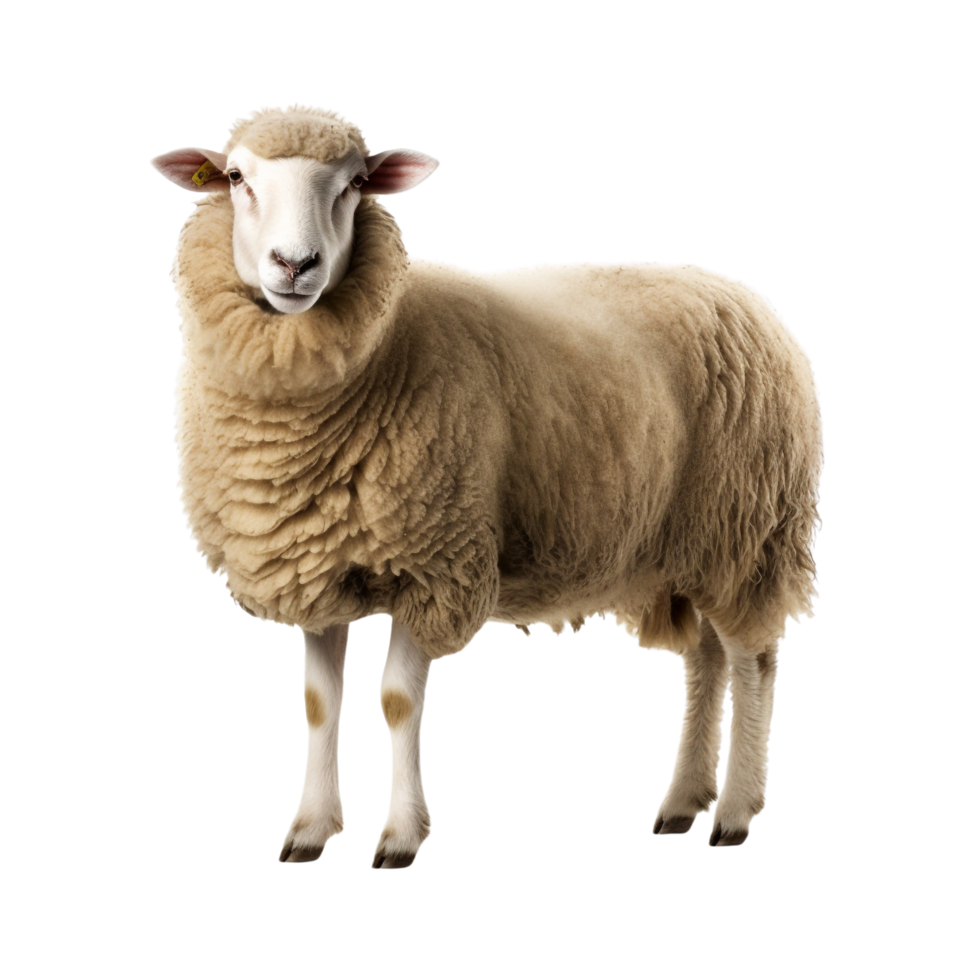 AI generated Sheep clip art png