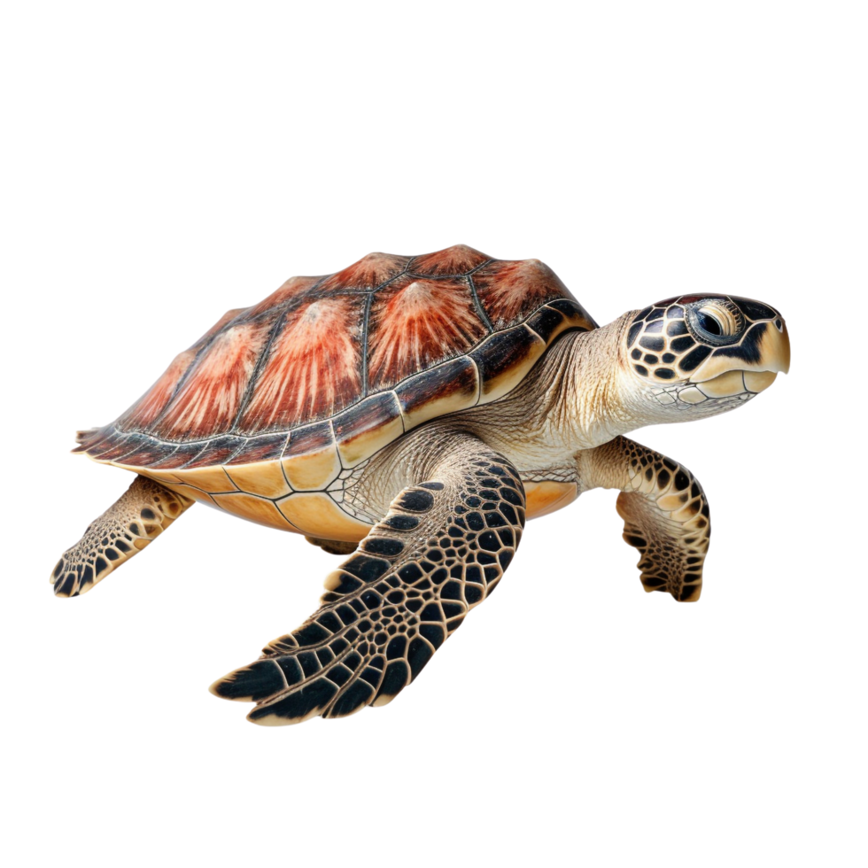 AI generated Sea turtle clip art png