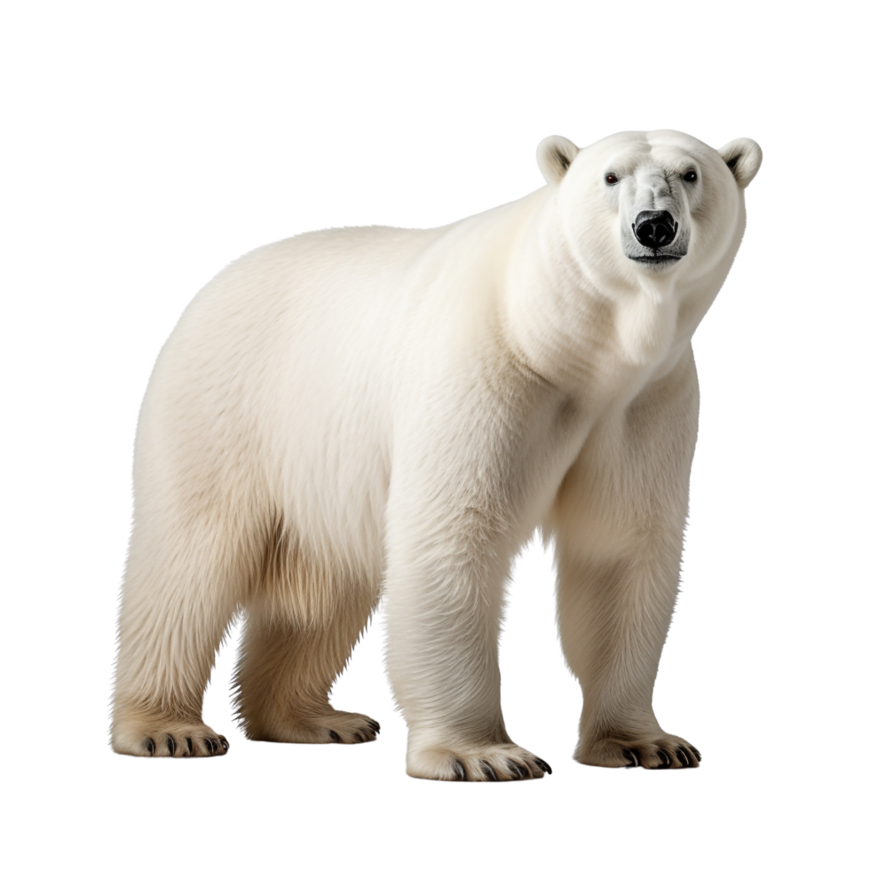 AI generated Polar bear clip art png