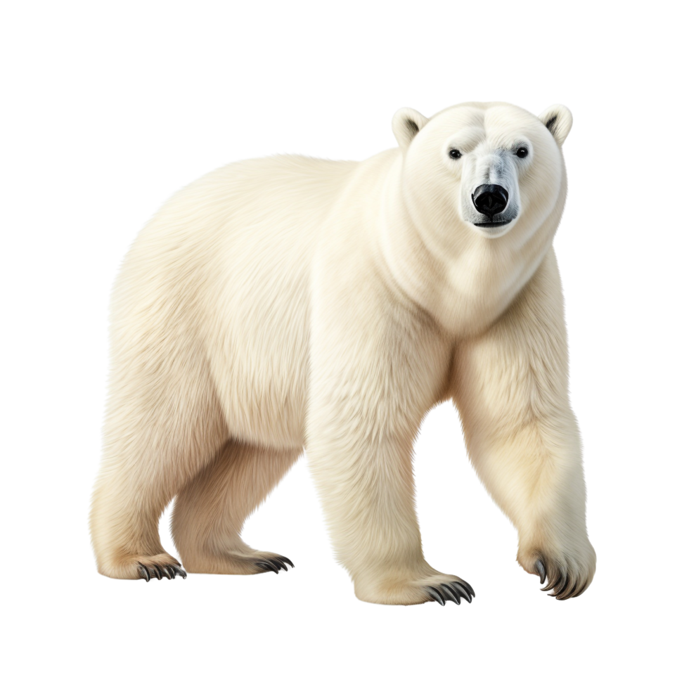 AI generated Polar bear clip art png