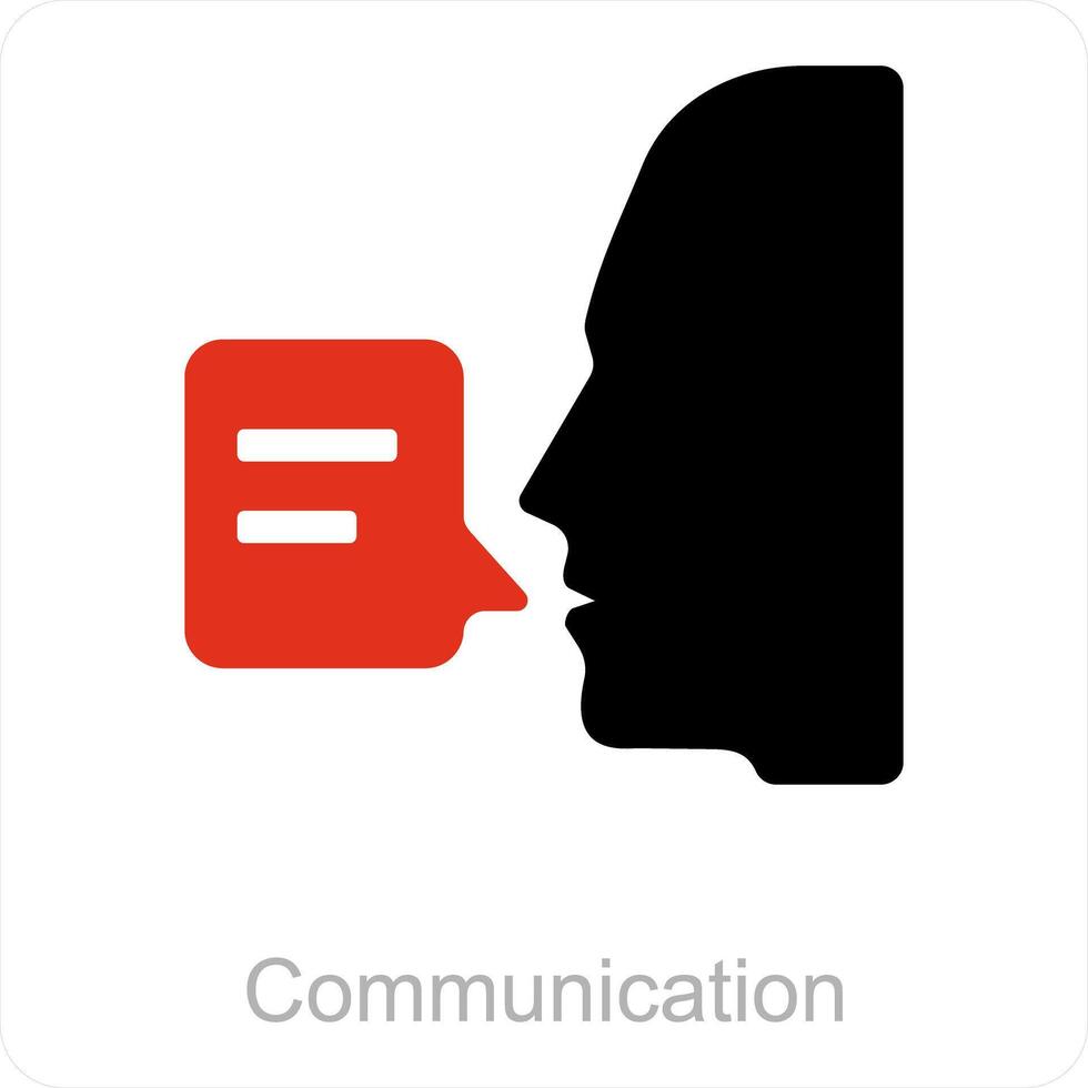 communication and chat icon concept vector