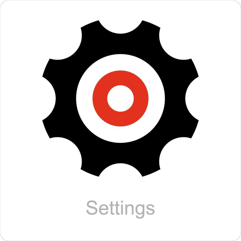 Settings and gear icon concept vector