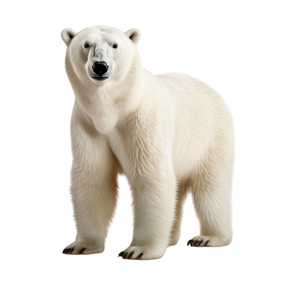 AI generated Polar bear clip art png