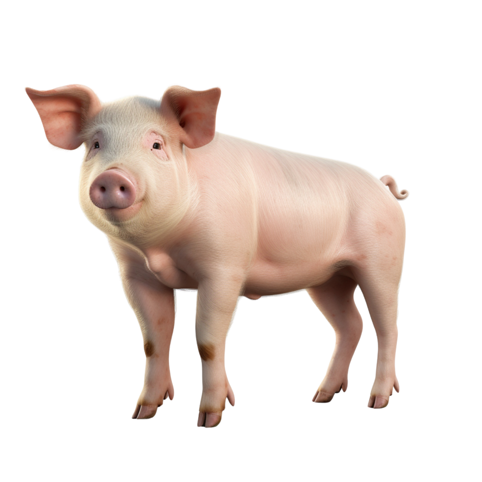 AI generated Pig clip art png