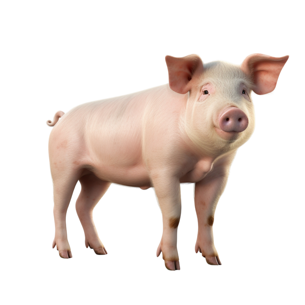 AI generated Pig clip art png