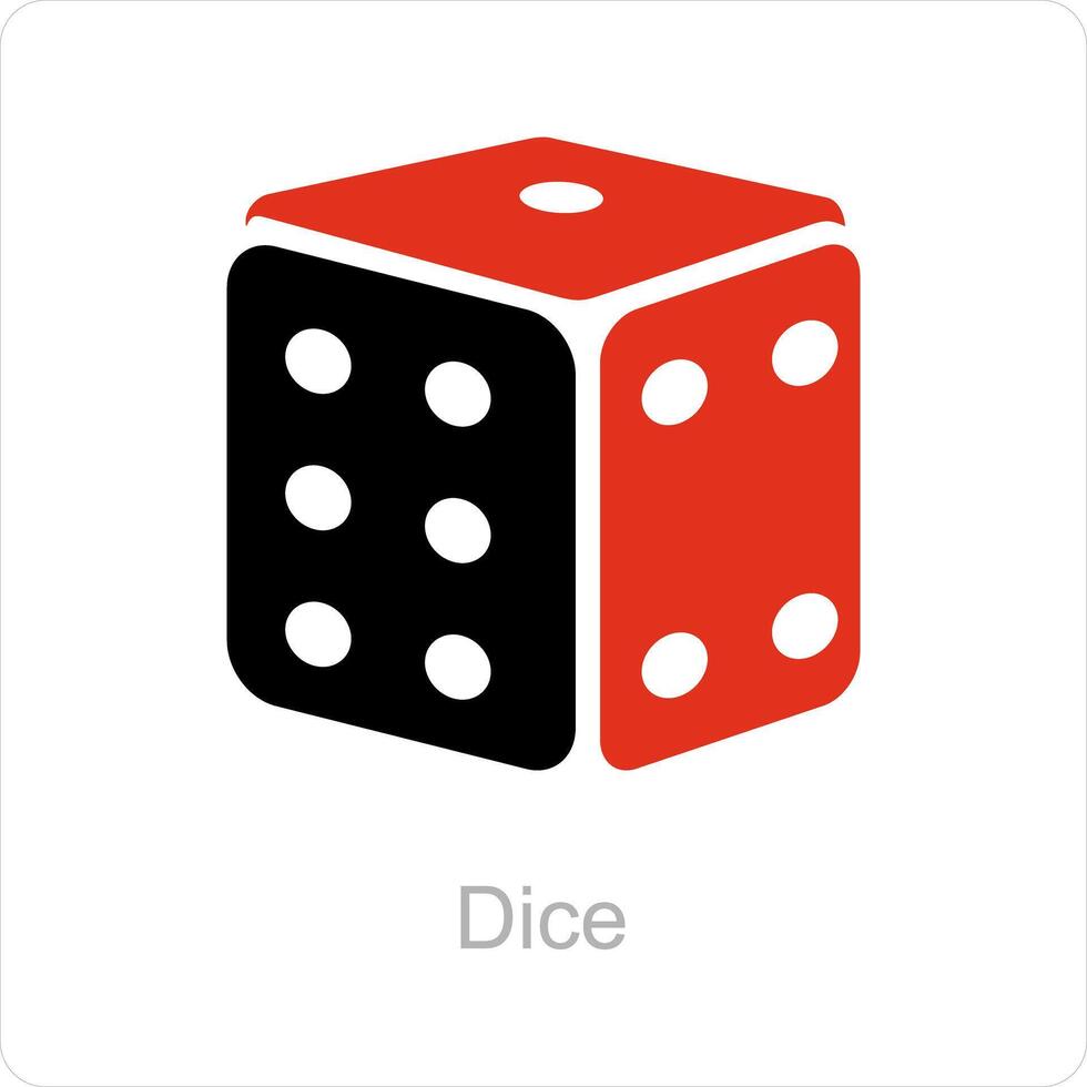 Dice and cubes icon concept vector