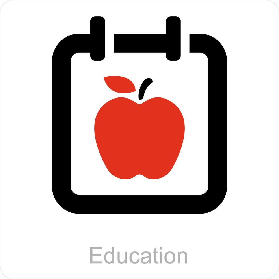 Education and study icon concept vector