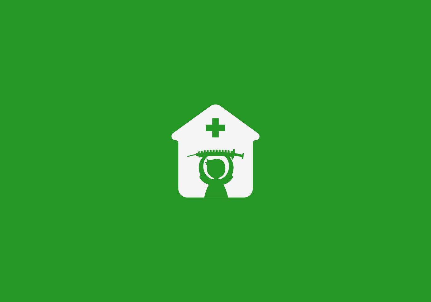 Logo Medical Clinic Kids. Modern, Minimalist, Typography, Business, Medical, Hospital, Technology. Editable color. vector