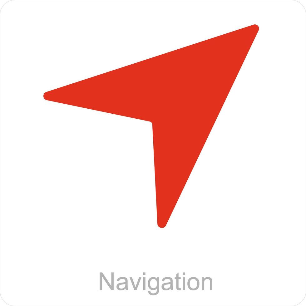 navigation and location icon concept vector