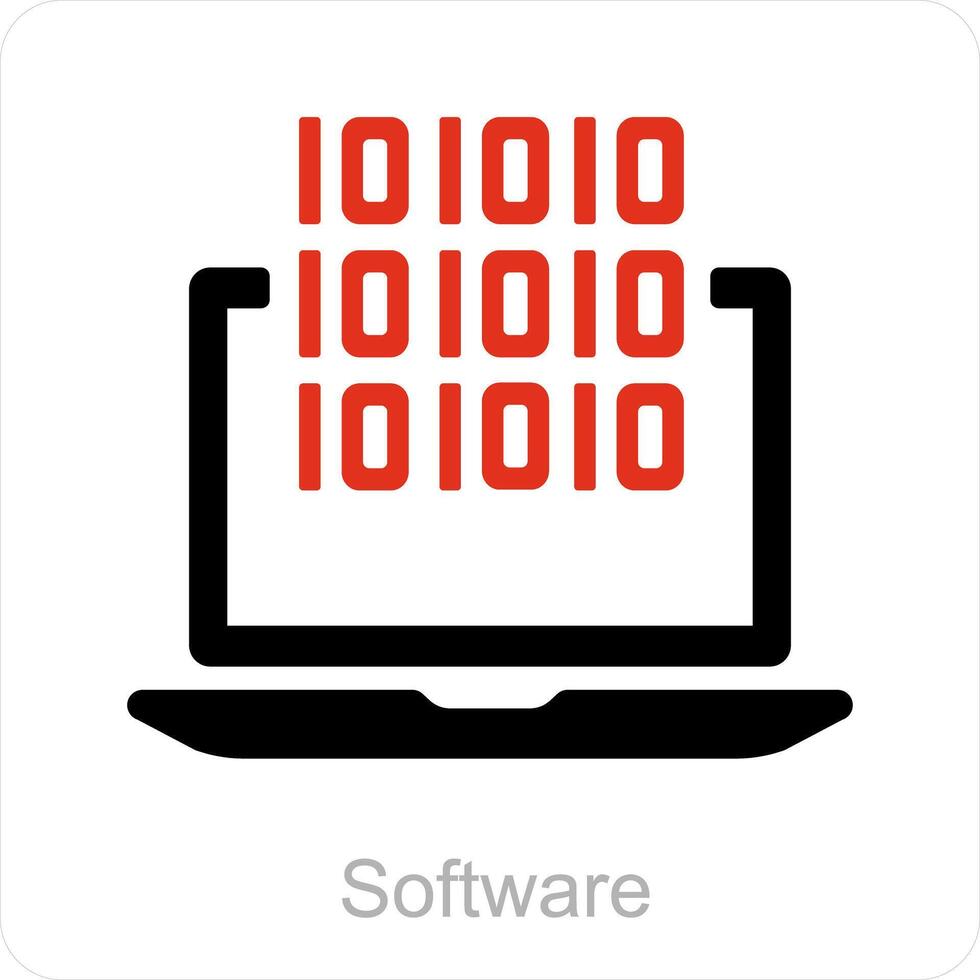 Software and program icon concept vector