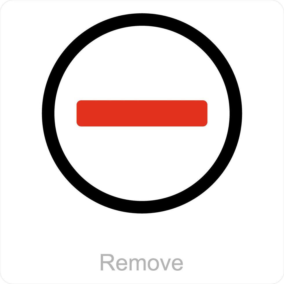 remove and delete icon concept vector