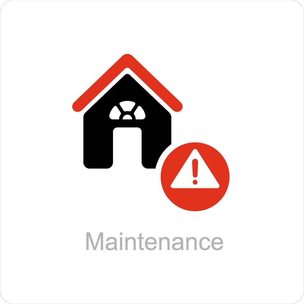 maintenance and estate icon concept vector