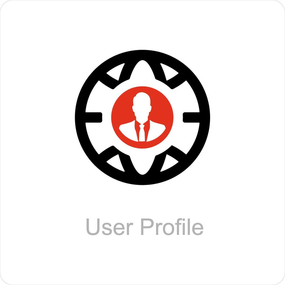 user profile and user icon concept vector