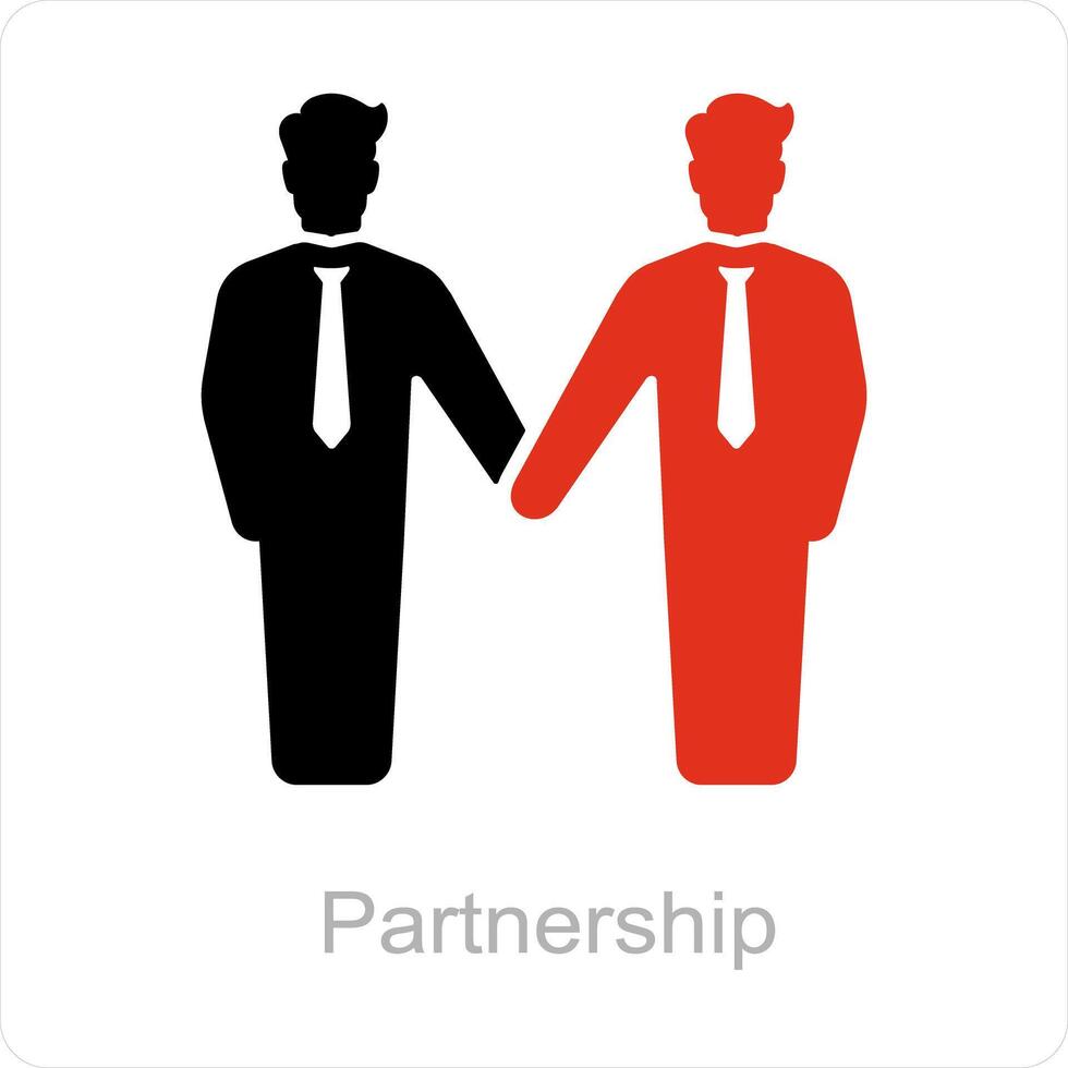 Partnership and deal icon concept vector