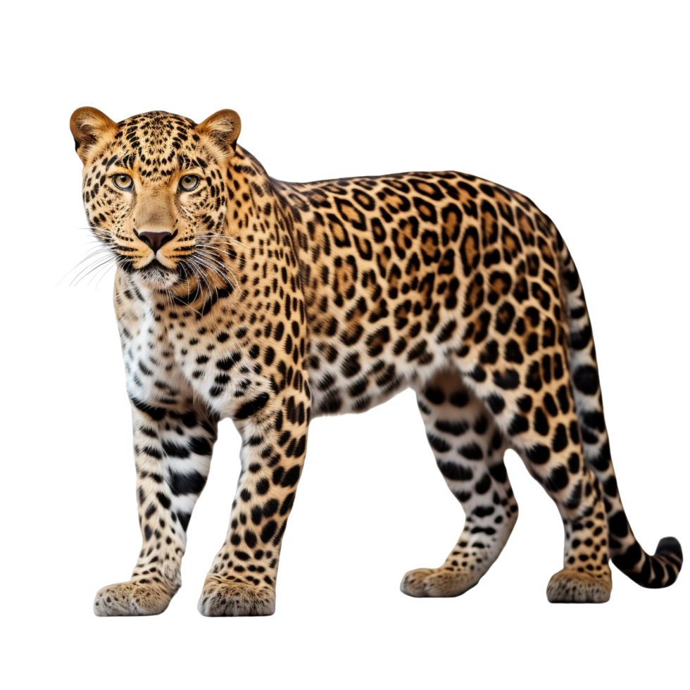 AI generated Leopard clip art png