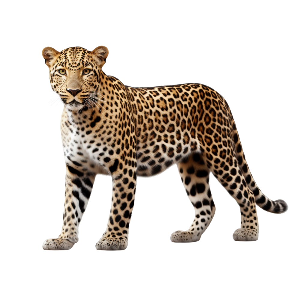 AI generated Leopard clip art png