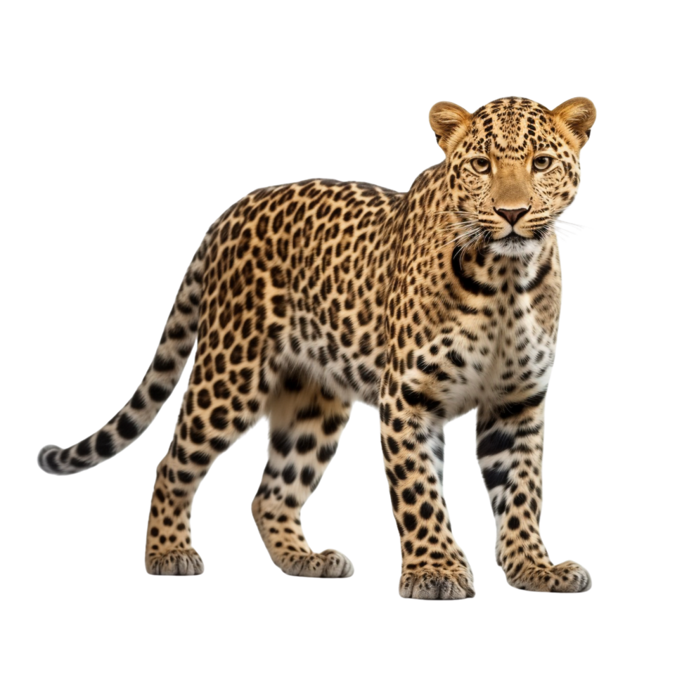 AI generated Leopard clip art png