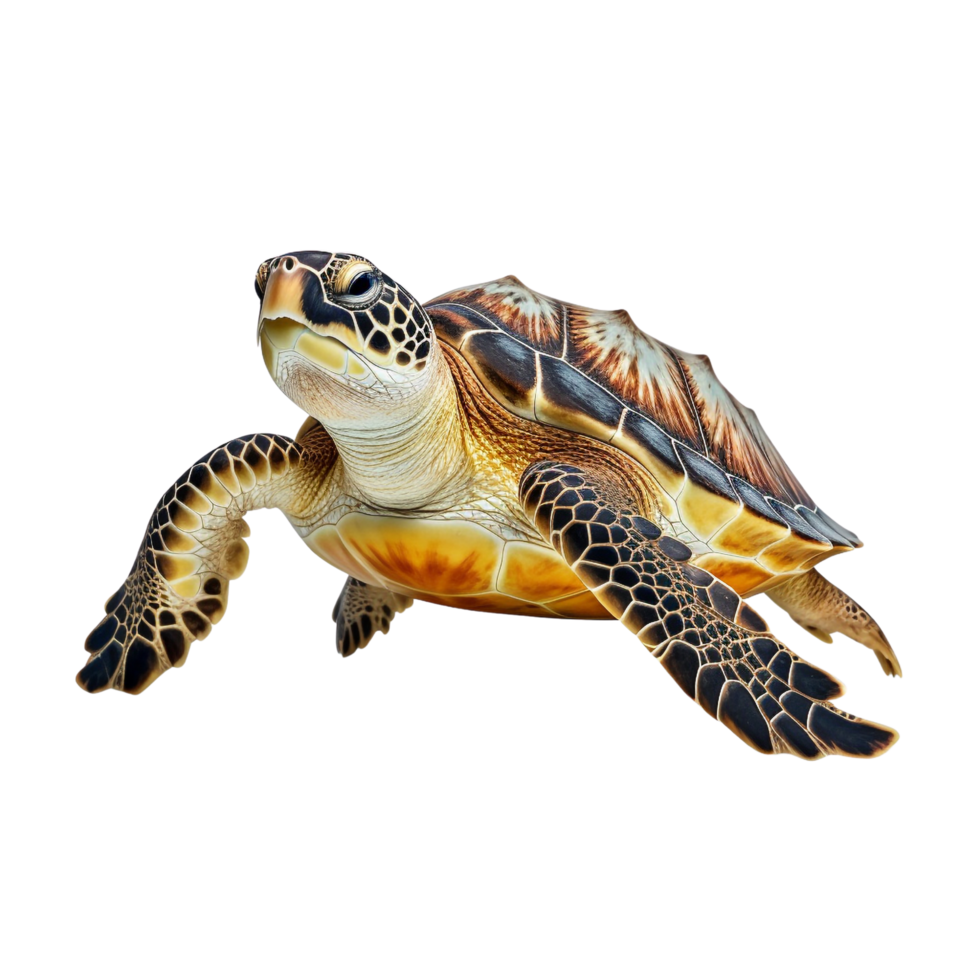 AI generated Sea turtle clip art png