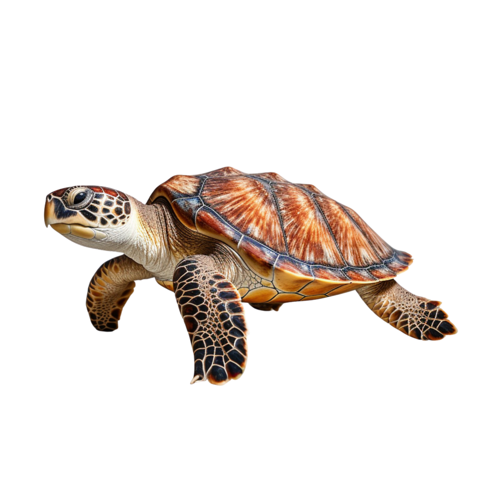 AI generated Sea turtle clip art png